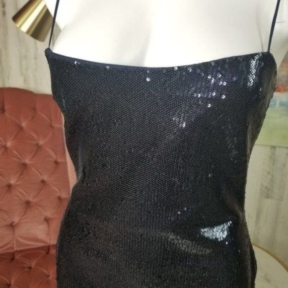 NWT Likely Reese Dress Navy Blue Midi Spaghetti - Picture 4 of 9